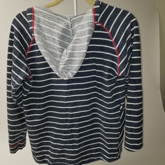 Columbia Sportswear Company Navy striped hoodie M - Picture 2 of 7